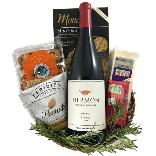 Kosher Wine and Cheese Basket