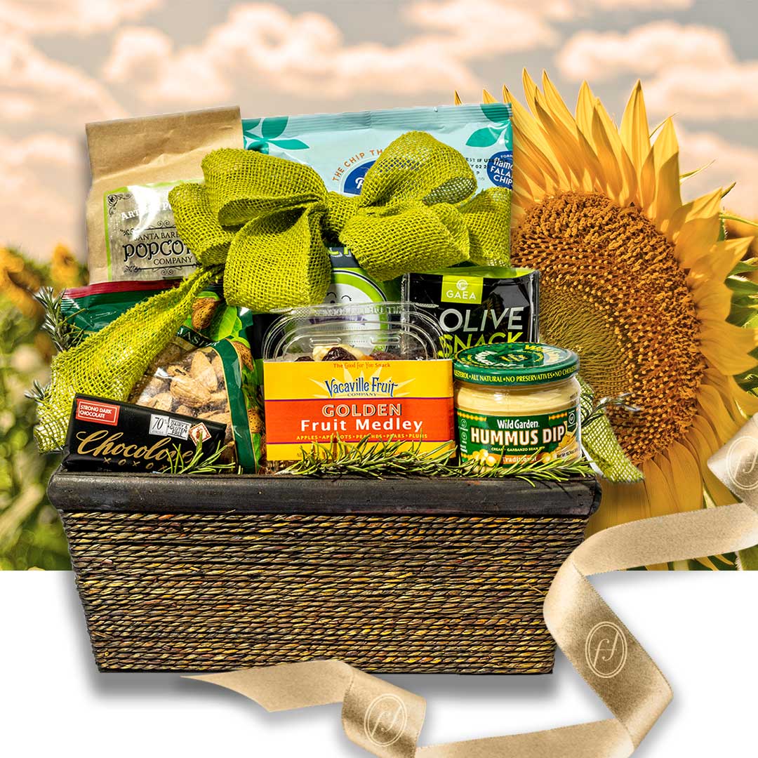 White Wine with Sweet & Savory Gift Box at From You Flowers