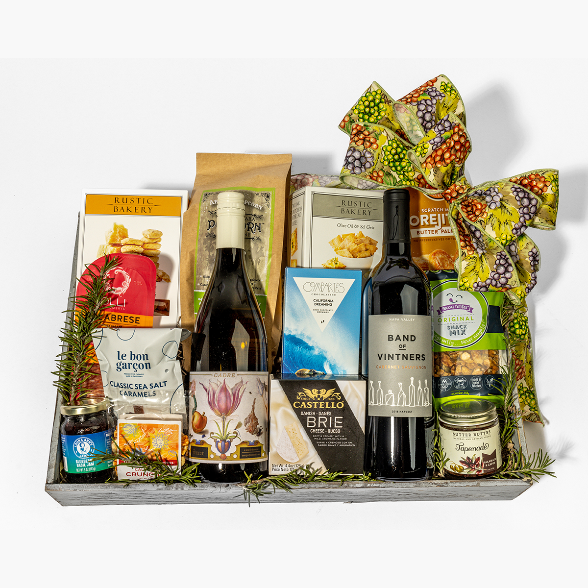 California Dreaming Deluxe Gift Basket Fancifull Gift Baskets