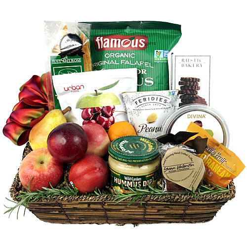 Fine Food and Fresh Fruit Gift Basket