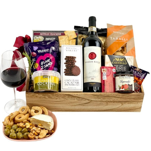 Warm Wishes Wine Gift Basket – Fancifull Gift Baskets